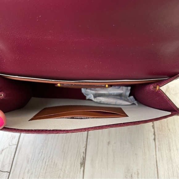 NWT COACH Coated Canvas Kip Turnlock Crossbody B4/Tan Rust 7”x5.25”x4” AS IS - Picture 8 of 12